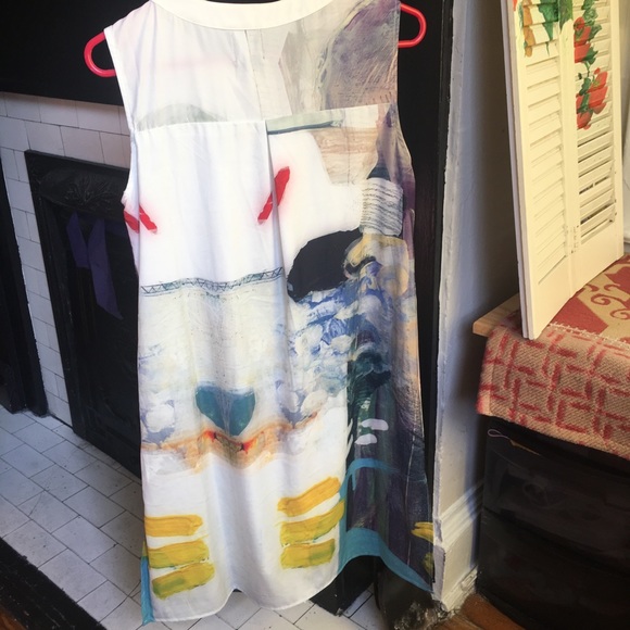 Abstract face print dress-Against Nudity Montreal - Picture 5 of 8